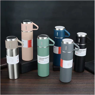 Garrafa Térmica Em Aço Inox Com500ml Garrafa Com Copo Térmico De Aço Inox 500ml Vacuum Para Café Chá Água Bebidas Quente E Geladas