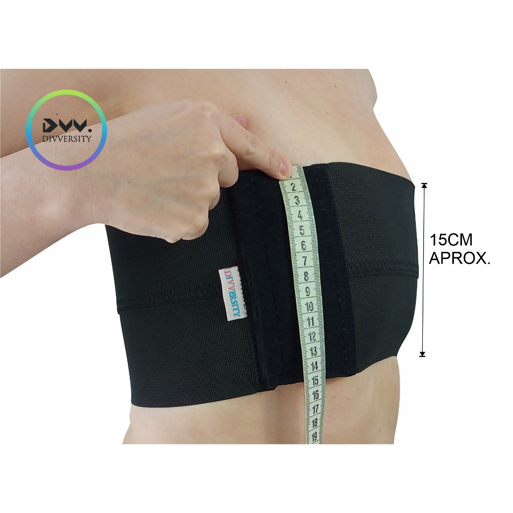 FTM袋 Binder FTM Faixa Dupla de 15cm de Altura Aproximada Peça Íntim de
