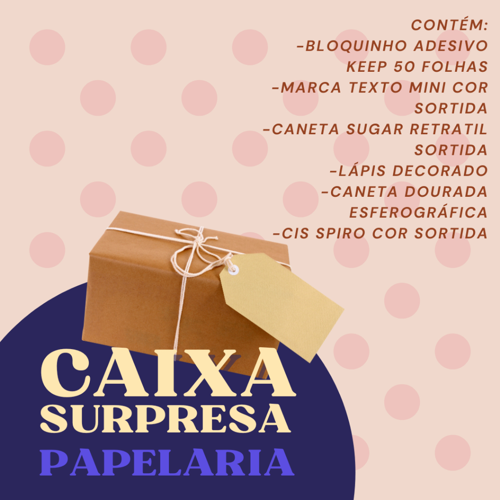 Kit Caixa Surpresa Papelaria E Presentes Fofos Shopee Brasil