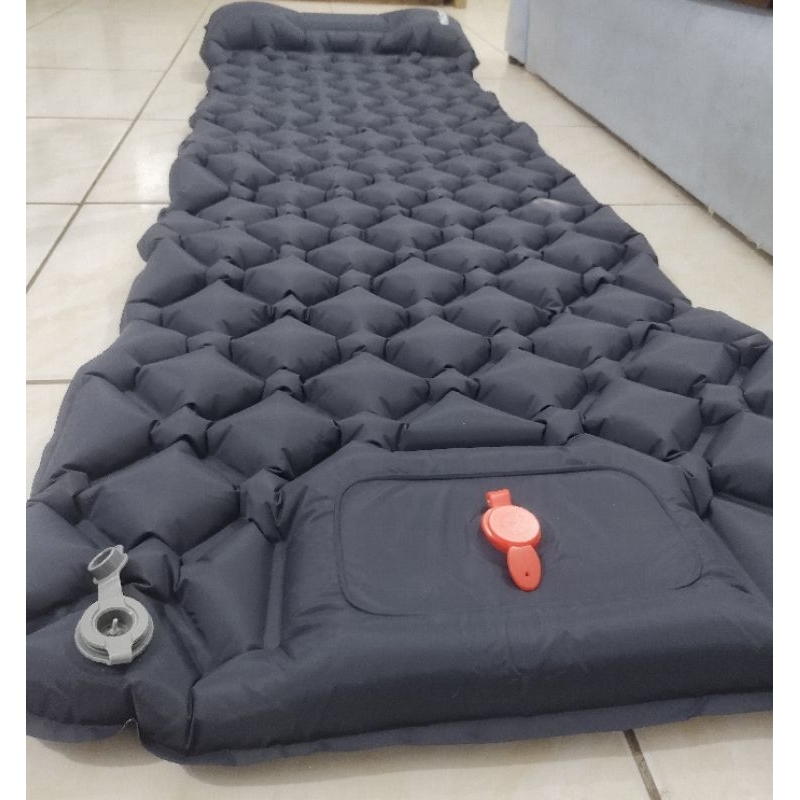 Colchão Inflável Ultraleve Macio Camping De Acampamento Ao Ar Livre Com Travesseiro Almofada Caminhadas De Viagem Aventura Trilha isolante térmico com Bomba Embutida