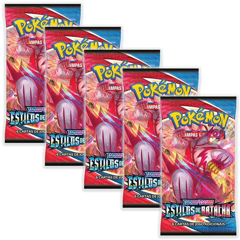 Booster Estilos De Batalha, Pokémon Espada E Escudo | Shopee Brasil