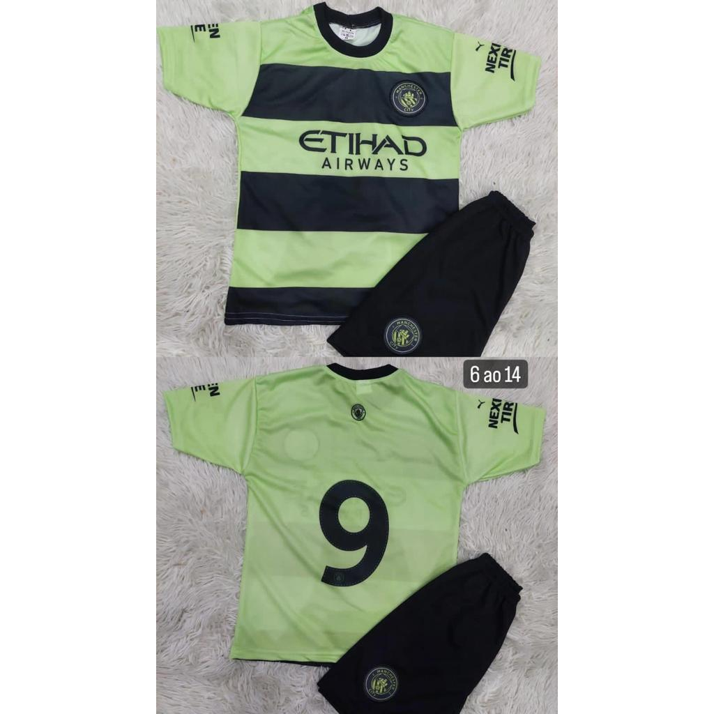 Kit Infantil Manchester City 2023 Envio Imediato Após Compra ...