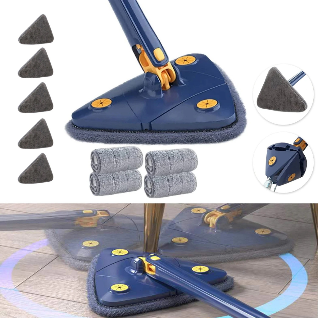 Mop Triangular 360 Esfregão Rodo Twist Xmop Giratório Lava E Seca Com ...