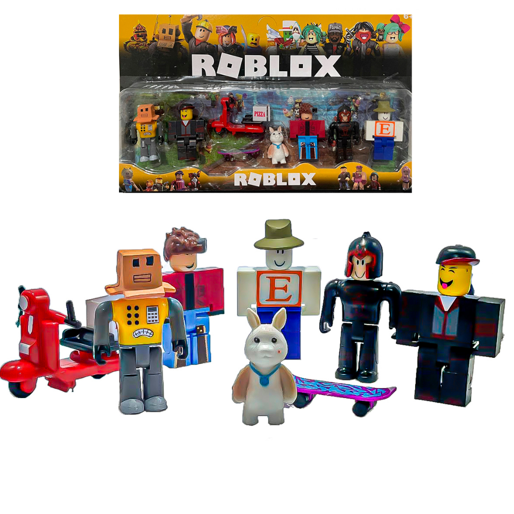 Kit roblox 4 personagens mais acessorios. em Promoção na Americanas