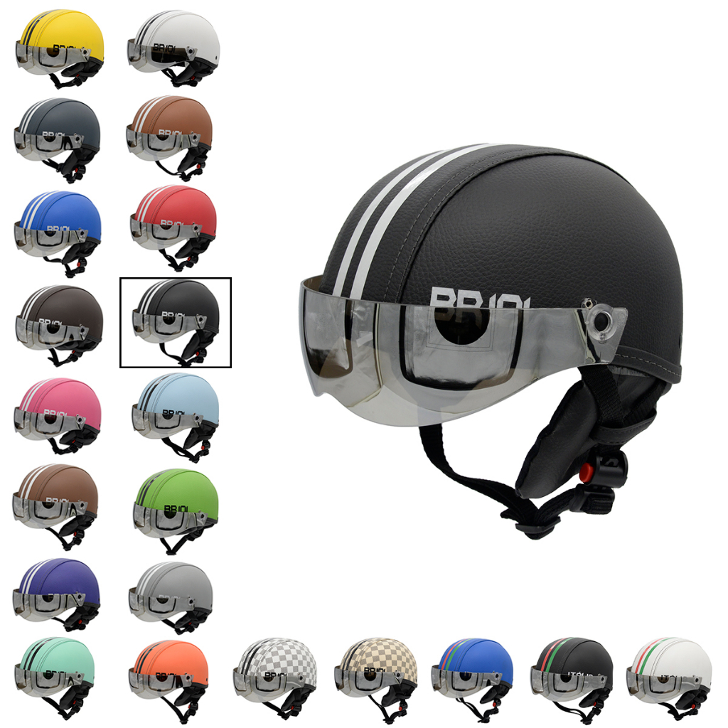 Capacete Coquinho Scooter Elétrica Bike Skate Patinete Br101 Premium Branco  Viseira Fume (G - VESTE 59/60)