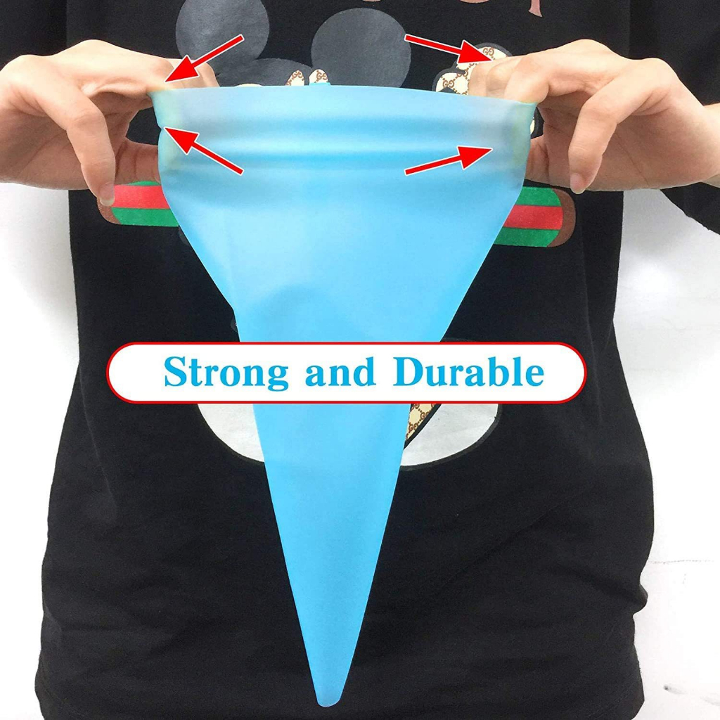 24 Conjunto De Saco De Confeiteira De Silicone Com Bico Para