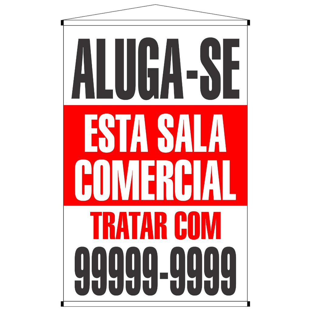 Banner Divulgação Aluga-se Esta Sala Comercial