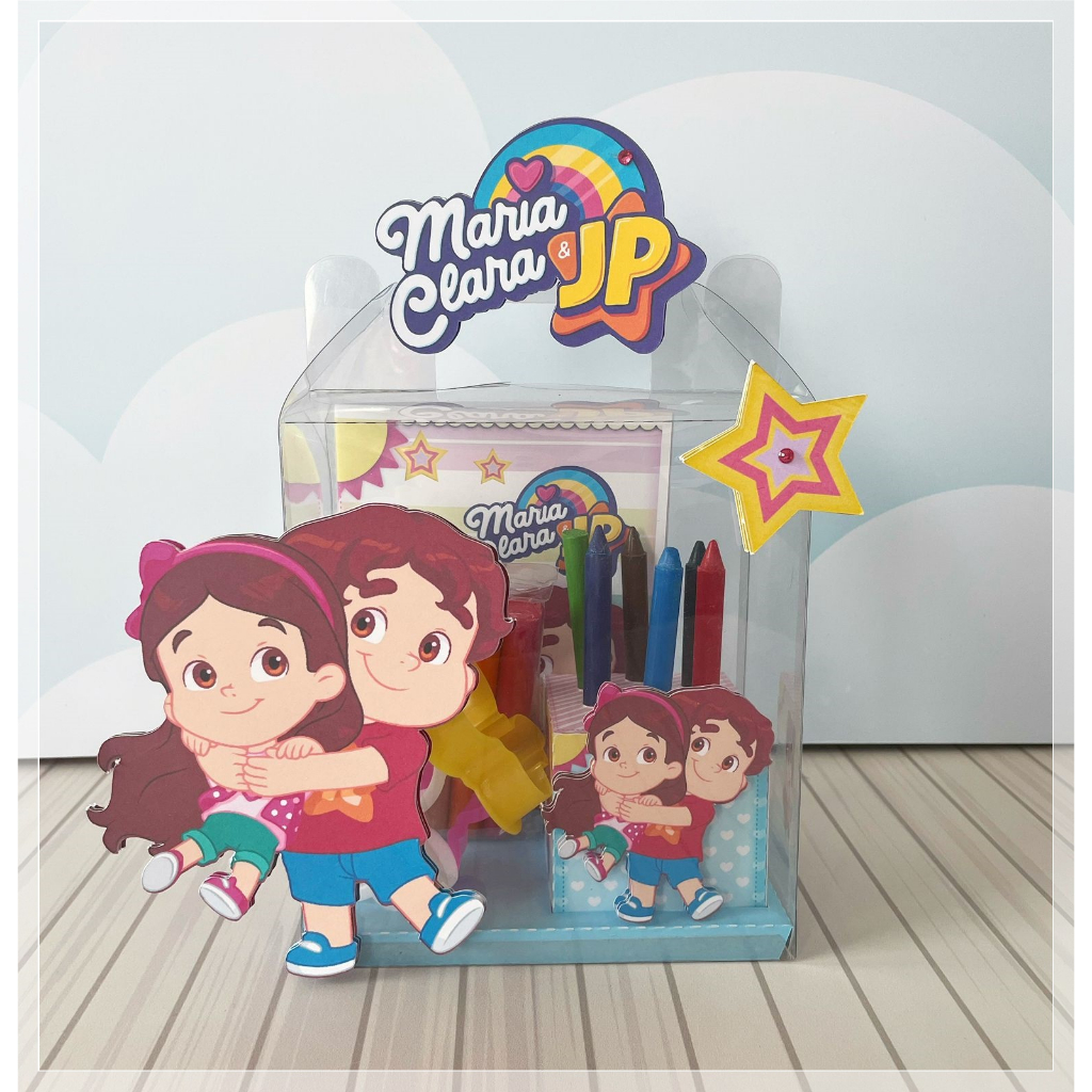 Kit Livrinhos para Colorir Lembrancinha de aniversário Livro Infantil Tik  Tok Maria Clara e JP Lucas Neto Luluca