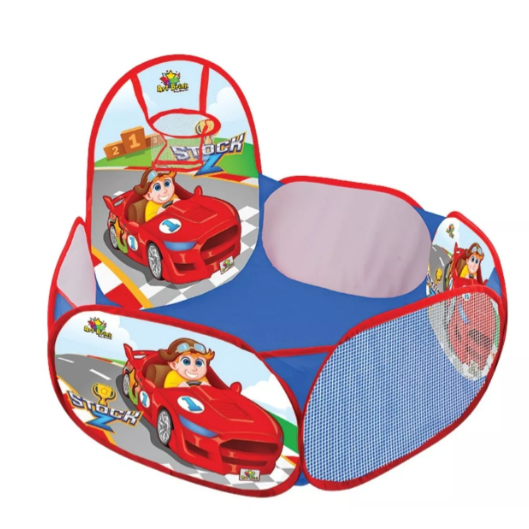 Piscina De Bolinhas Com Cesto Basquete Bebê Criança Infantil