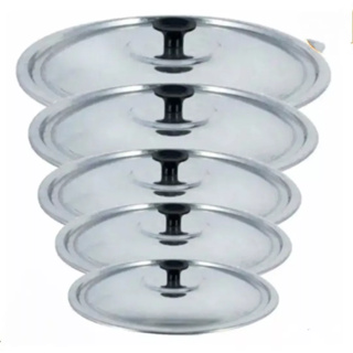 Jogo 5 Tampas de Aluminio para Panelas 16, 18, 20, 22, 24 centimentros