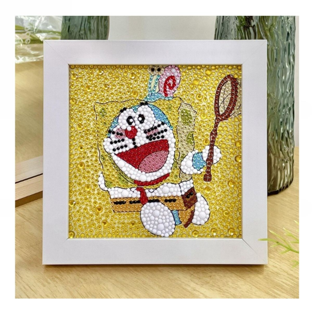 Porta Retrato Kit de pintura de diamante de gemas grandes Criatividade para crianças - Pinte adesivos Arte de diamante para crianças