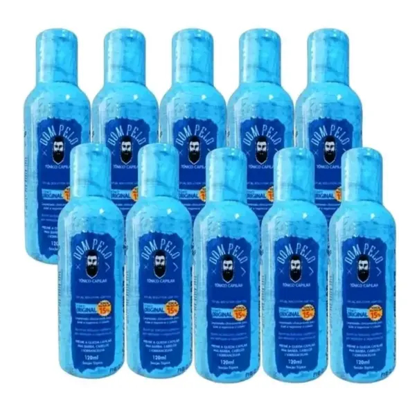 KIT 10 DOM 120ML TÔNICO CAPILAR LOÇÃO CAPILAR - VOCÊ ESTÁ COMPRANDO 10 UNIDADES DE 120ML