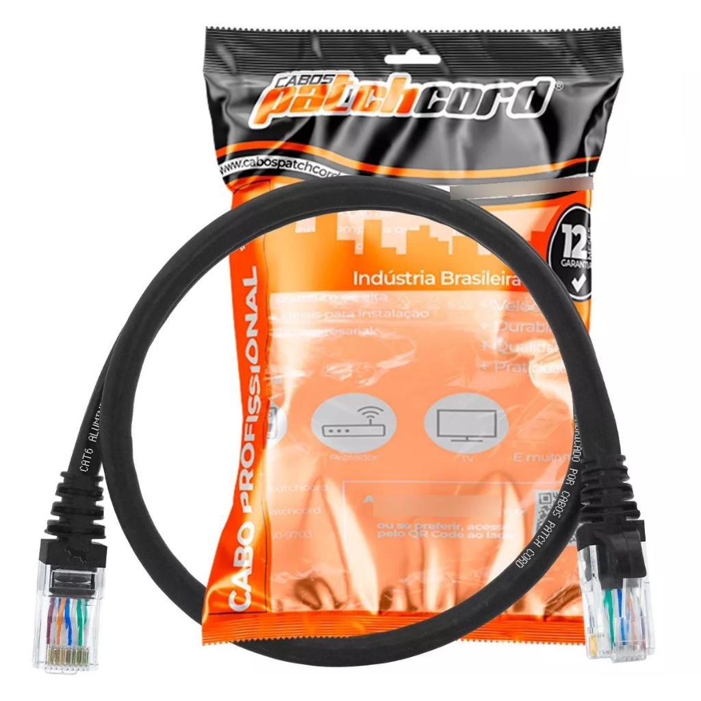 Cabo Internet Cat6 Alta Velocidade Patch Cord Cat6 1000 Mbps Cabo de ...
