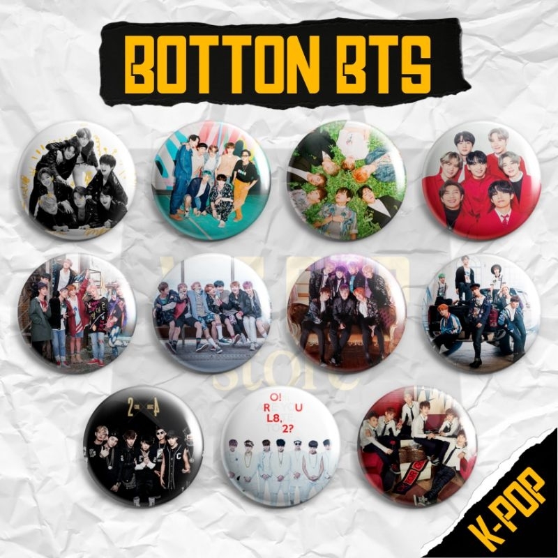 Botton BTS (5,5) - Broche BTS - Diversas Versões | Shopee Brasil