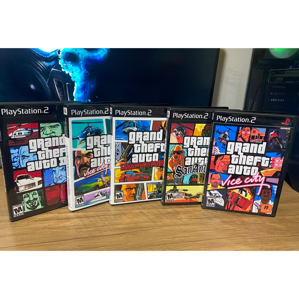 Coleção GTA para PS2 ( 5 Jogos )