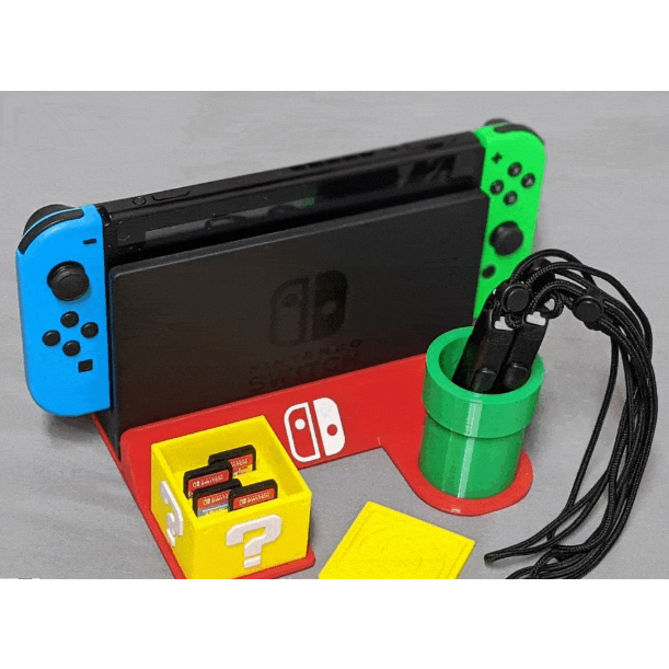 Suporte Para Nintendo Switch Dock Tema Super Mario