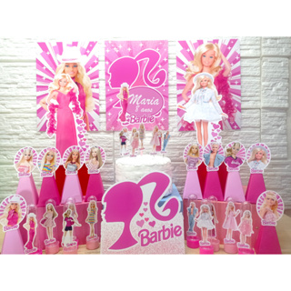 Kit Festa Redondo Barbie Maquiadora - Decoração Infantil