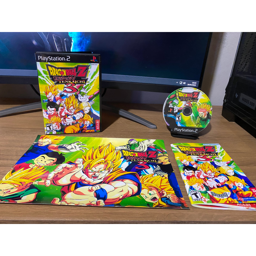 Dragon Ball Z Budokai Tenkaichi 3 com Pôster/Manual para PS2 | Shopee ...