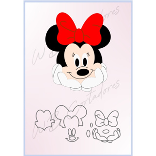 cortador rosto minnie