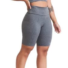 kit 3 bermuda legging suplex ciclista lisa feminina cintura alta academia não fica transparente