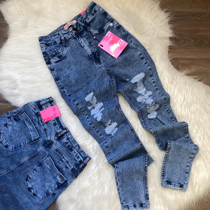 Calça jeans hot sale palazzi