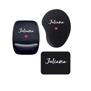 Mouse pad Preto Personalizado com Nome Escolha o Modelo Retangular sem Apoio Retangular Gota com apoio em Oferta na Shopee