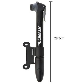 Mini Bomba de Ar com suporte para bicicleta - Encher Pneu Bico Fino ou grosso bike - Atrio Bi143