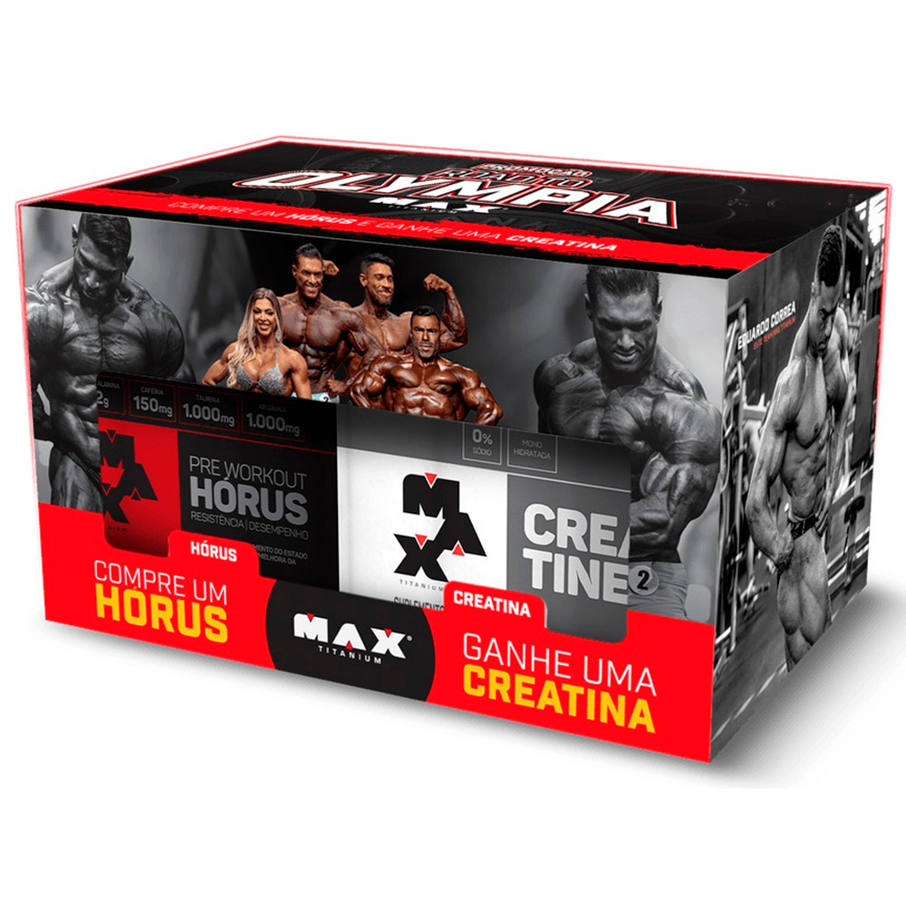 Promopack Max Titanium Horus 300g + Creatina 100g Olympia