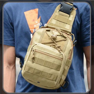 Bolsa Tática Transversal Peito E Ombro mochila Impermeável Masculina Ar Livre Bolsa De Ombro Camping Caminhadas Caça