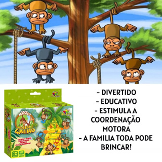 Jogo Pula Macaco Cada Macaco No seu Galho Diversão Interativo Para Criança  Brinquedo Infantil