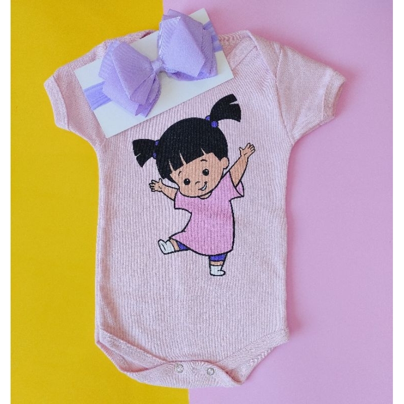 Body Bebê Boo monstros sa mesversário | Shopee Brasil