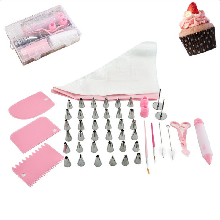 3 KIT Espatula Decorativa + 24 Pçs Conjunto De Confeiteira R