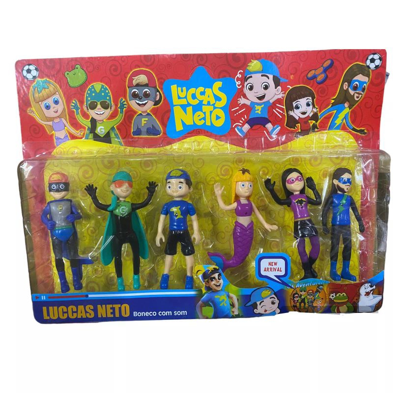 kit bonecos Luccas neto os aventureiros | Shopee Brasil