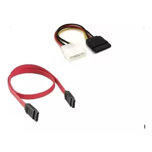 Kit Cabo Sata + Cabo Força Para Hd / Ssd