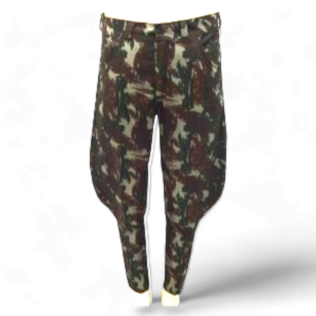 Calça Culote Camuflada Eb Alta Solidez Lisa Militar