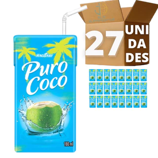 Agua De Coco Puro Coco 180ml - Caixa C/ 27 Unidades