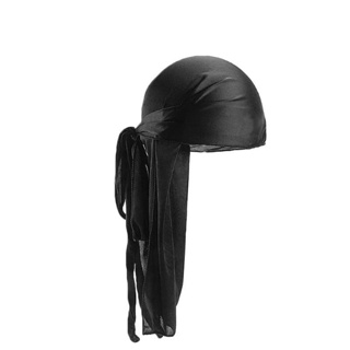 WaveBuilder Faixa de cabelo premium Durag para suor, preta