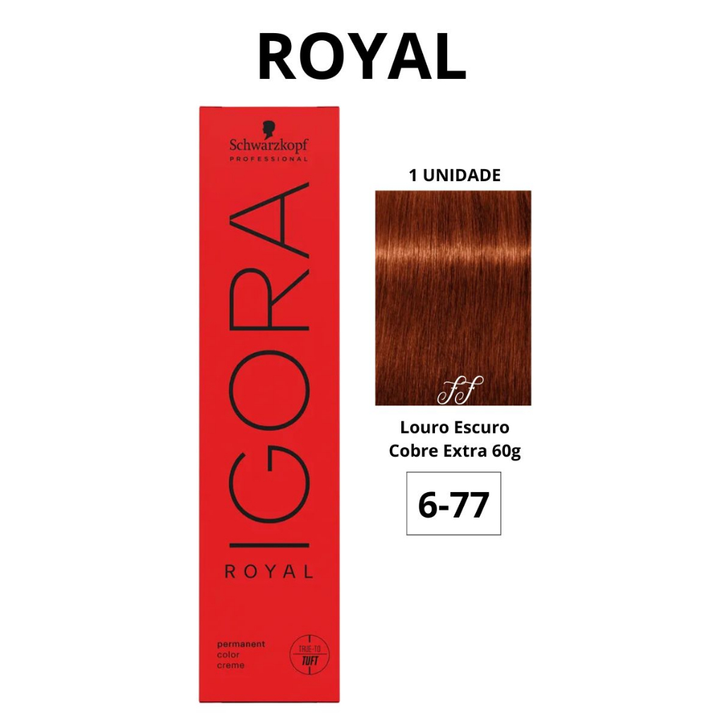 Coloração Igora Royal 6-77 60g  A&M Cosméticos - A&M Cosméticos