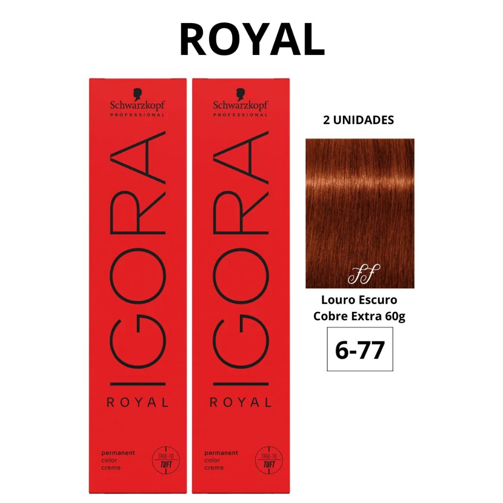 Coloração Ruivo Igora Royal Tinta Cobre 9.7 Schwarzkopf Professionals