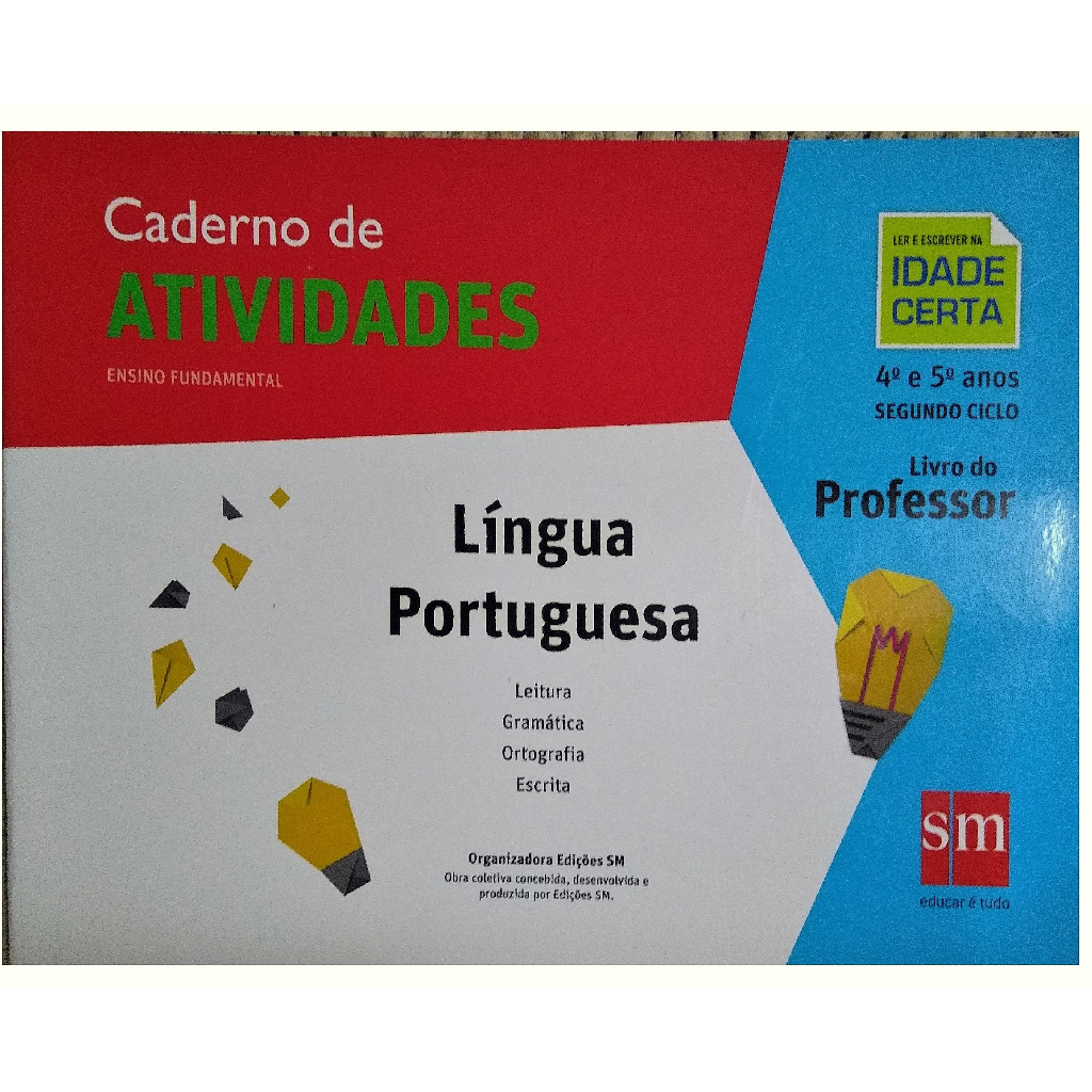 CADERNO DE ATIVIDADES LINGUA PORTUGUESA ENSINO FUNDAMENTAL 4º E 5º ANO ...
