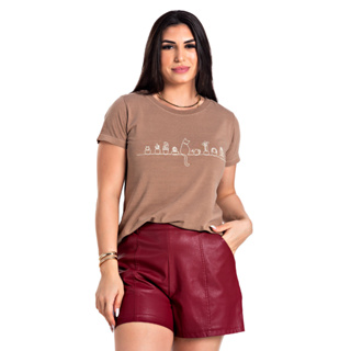 Camiseta t-shirt feminina estonada