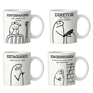 Caneca Flork Profissões Com Frases Divertidas - 19 Profissões