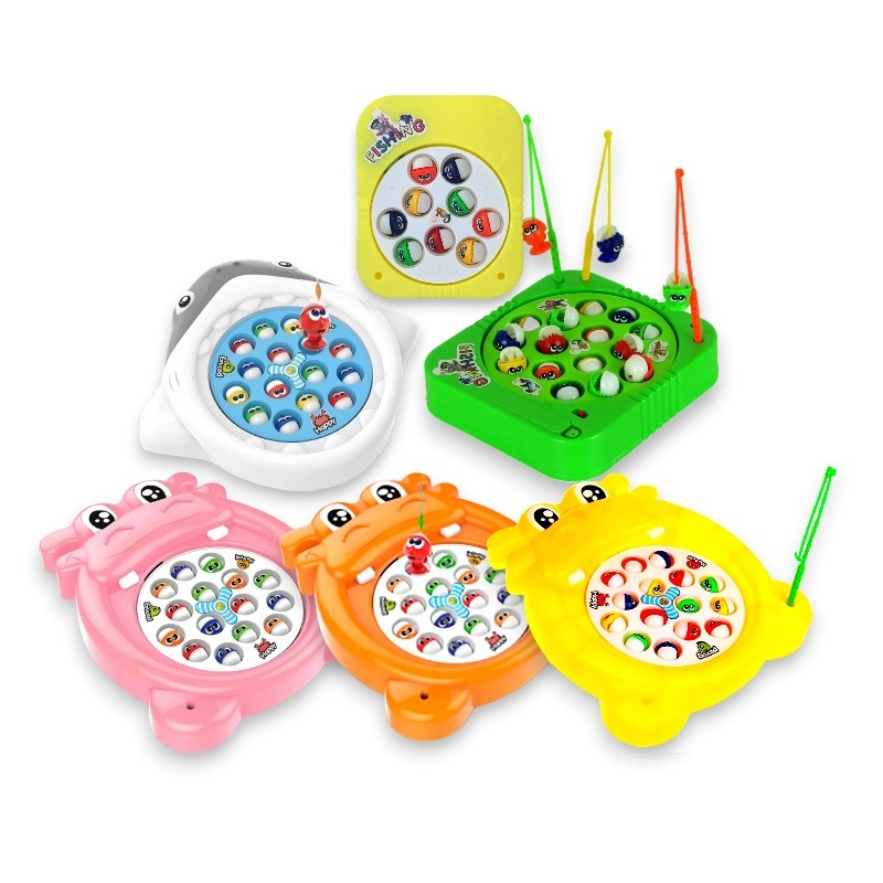 Jogo De Pesca Peixe Brinquedos De Pesca Música Brinquedos Infantis  Brinquedos Educativos De 3 4 5 6 Anos Meninos Meninas 21 Peixes ELKUAIE