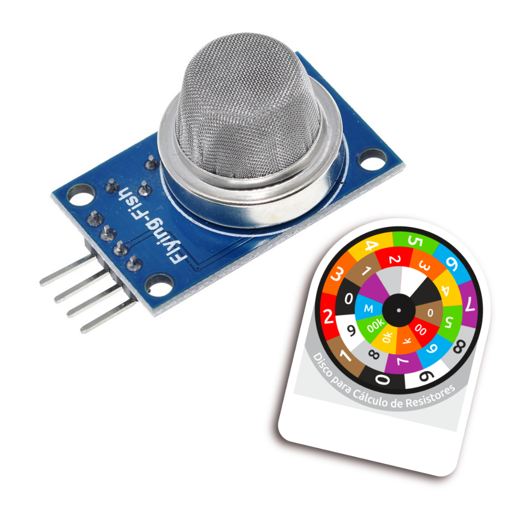 Kit 2 Módulo Sensor de Gás Inflamável e Fumaça MQ-2