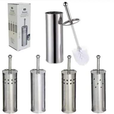 Escova Sanitária Lavatina Vaso Sanitário Privada Banheiro Aço Inox