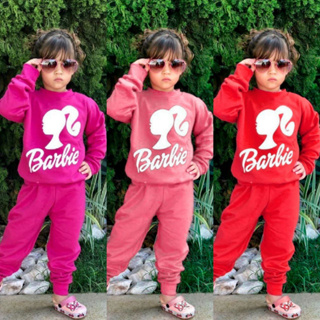 Conjunto Infantil Barbie Roupa Legging Menina Rosa Inverno