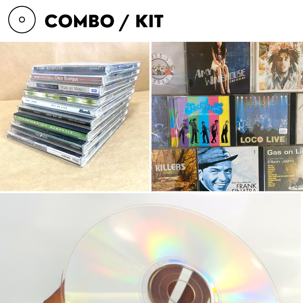 Promoção CD Combo Kit com 4 Cd's Diversos Estilos Musicais