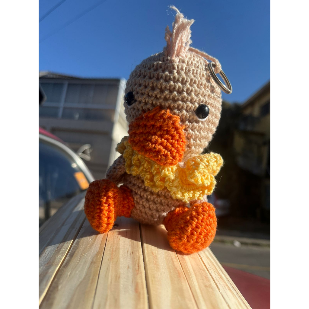 PATINHO em Amigurumi/Crochê para chaveiro