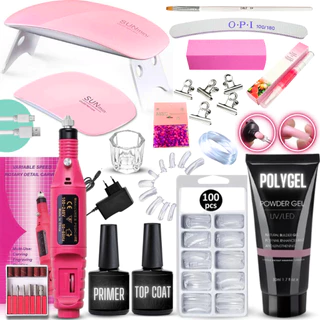 Kit Polygel Poligel Alongamento Unhas Completo Cabine - Envio Imediato