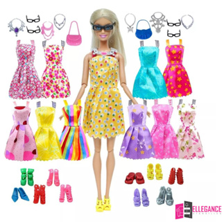 Lindo Conjunto Rosa + Sapato P/ Boneca Barbie - Roupa